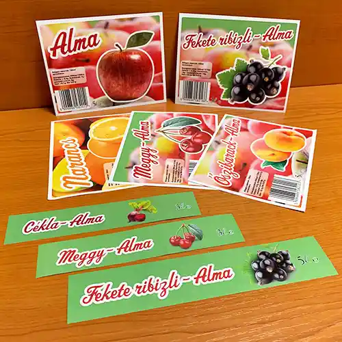 öntapadó matrica, címke minta