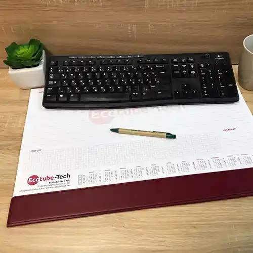 asztali könyöklő naptár minta