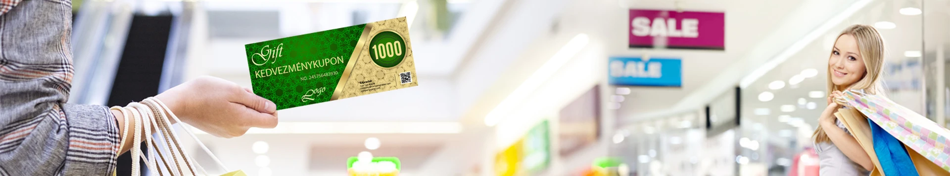 Utalvány, kupon és kedvezménykártya készítés, nyomtatás