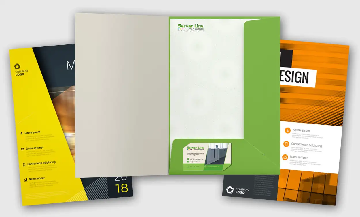 Dosszié, mappa nyomtatás két méretben