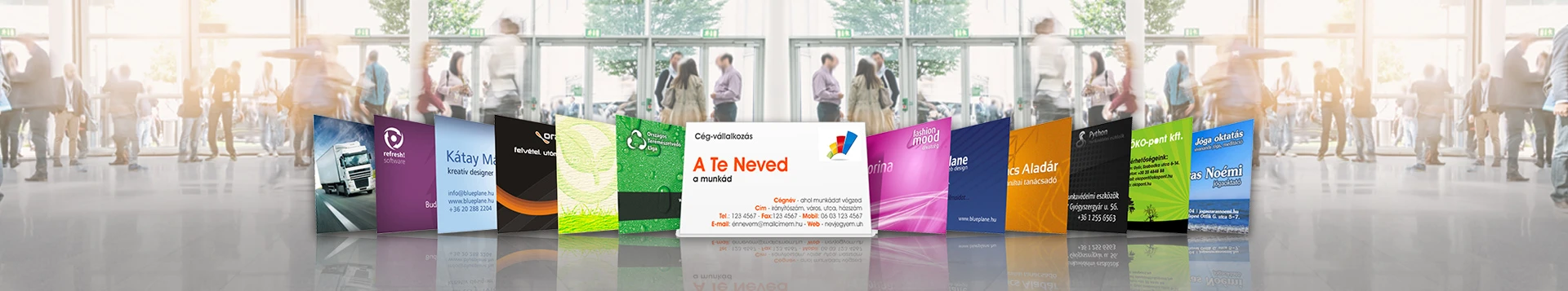 névjegykártya készítés, egyedi névjegy nyomtatás