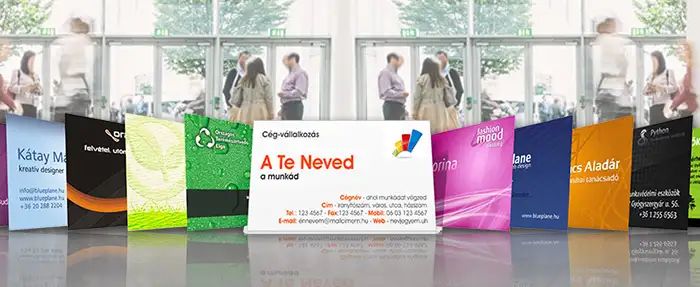 névjegykártya készítés, egyedi névjegy nyomtatás